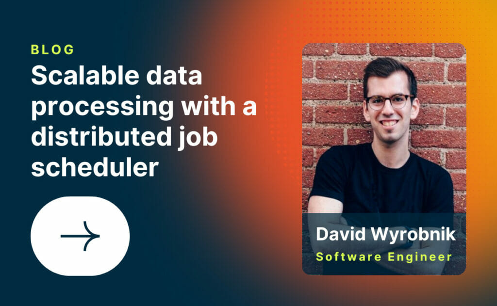 Scalable data processing with a distributed job scheduler