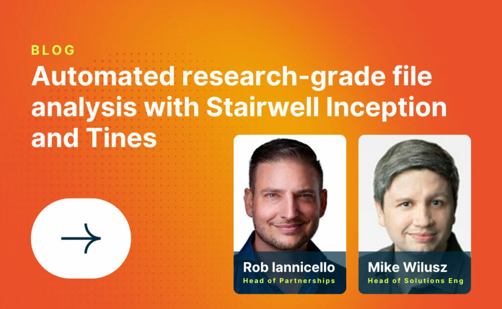 Automated research-grade file analysis with Stairwell Inception and Tines