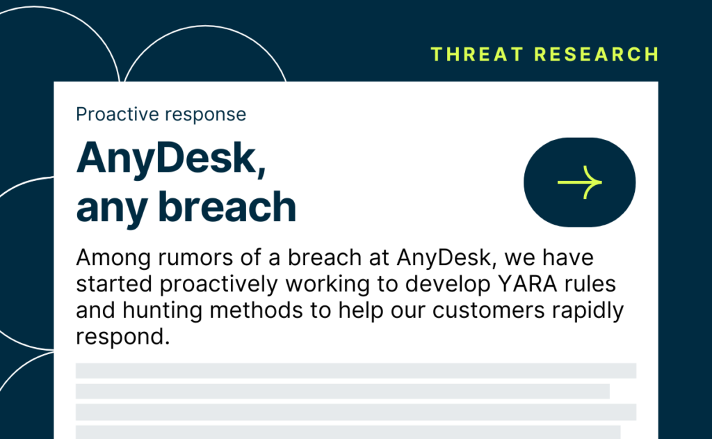 Proactive response: AnyDesk, any breach