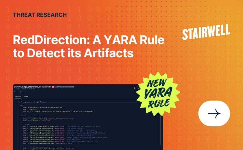 RedDirection: A YARA Rule to Detect its Artifacts