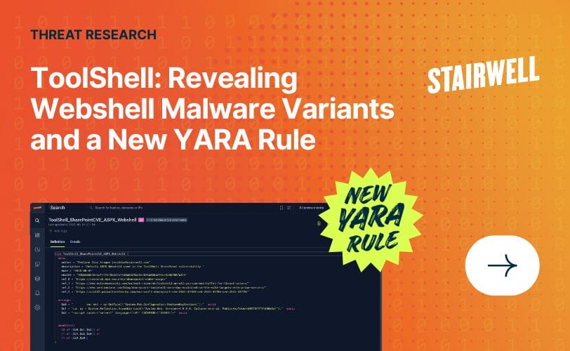ToolShell: Revealing Webshell Malware Variants and a New YARA Rule