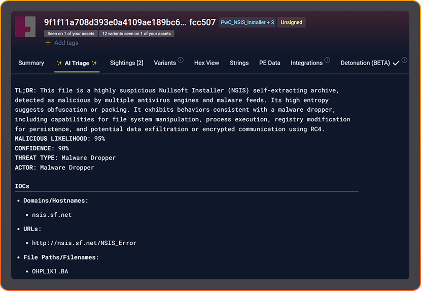 AI Triage steps outside the sandbox